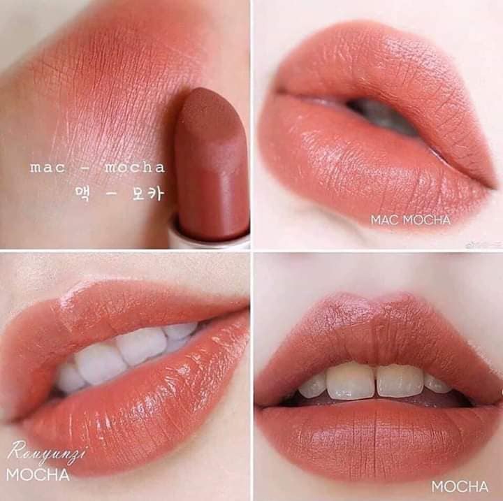 Son Lì Mịn MAC Satin Lipstick Mocha Cam Đất