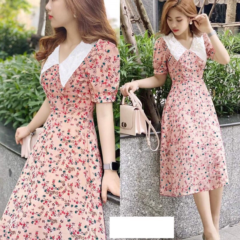 [HCM]Đầm nữ - Đầm hoa nhí dễ thương