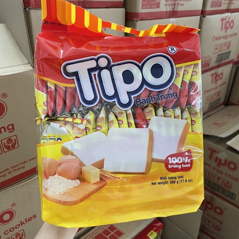 COMBO 4 GÓI BÁNH TRỨNG NƯỚNG 500G TIPO