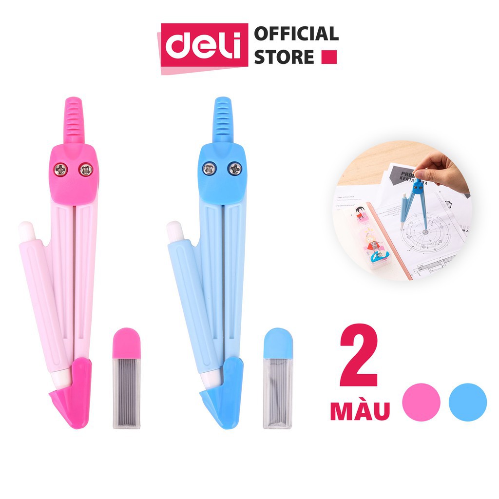 Compa chì kim Học sinh Deli E8622