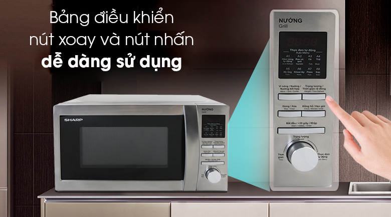 Lò vi sóng Sharp R-G620 VN (ST) 20 lít