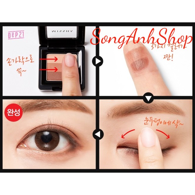 [HCM]Phấn Mắt 3 Màu Missha Triple Shadow