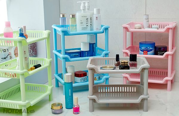 Kệ 3 tầng chữ nhật nhựa mini