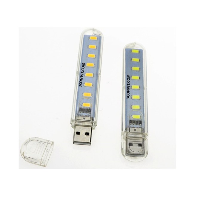 Đèn Usb 8 Led Siêu Sáng Ánh Sáng Trắng
