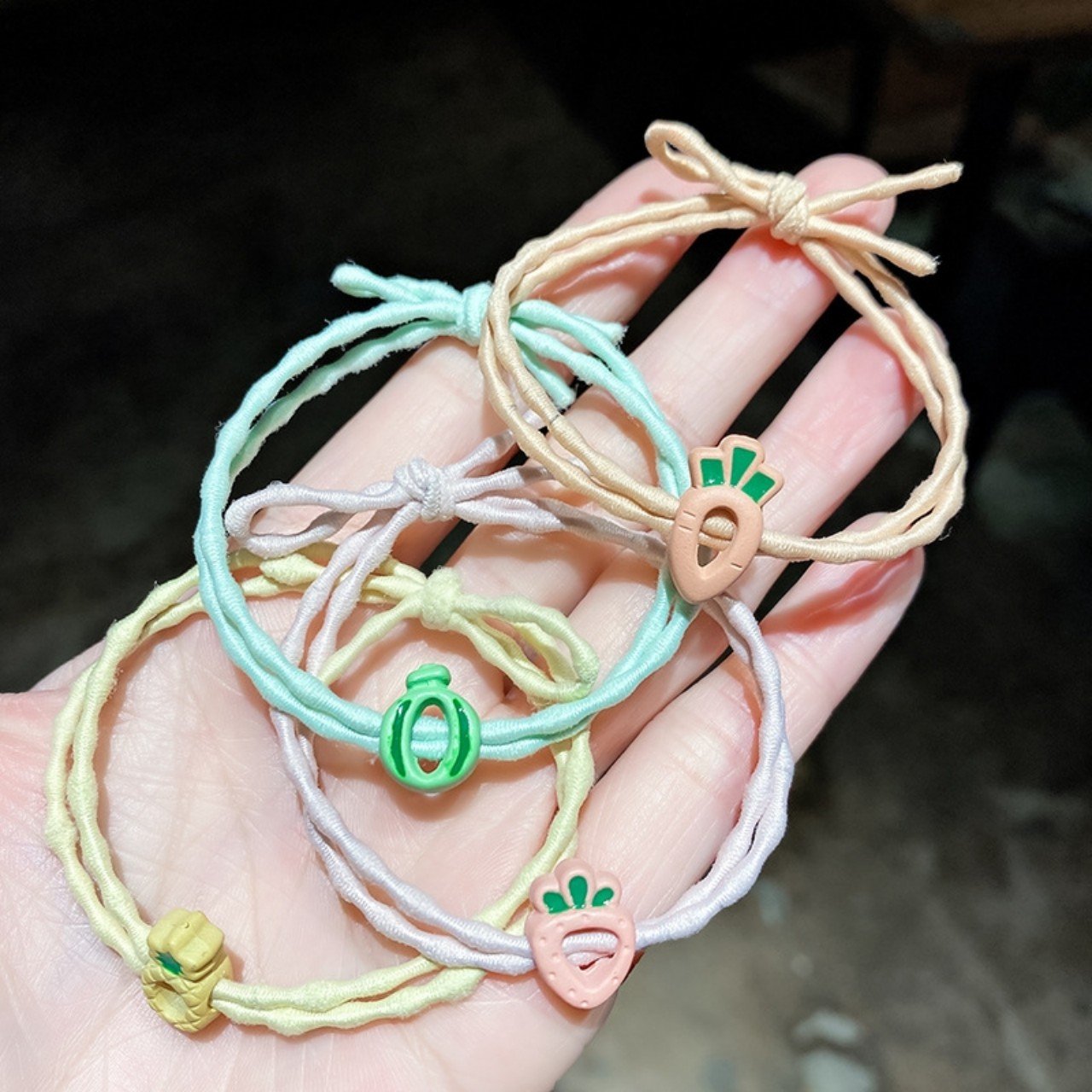 BỘ 02 THUN CỘT TÓC CUTE ĐÁNG YÊU