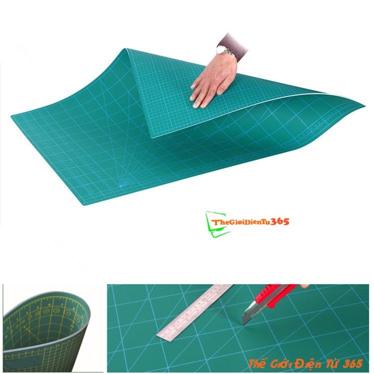 TẤM LÓT CẮT KỸ THUẬT CUTTING MAT KHỔ A4 HAI MẶT BLUE