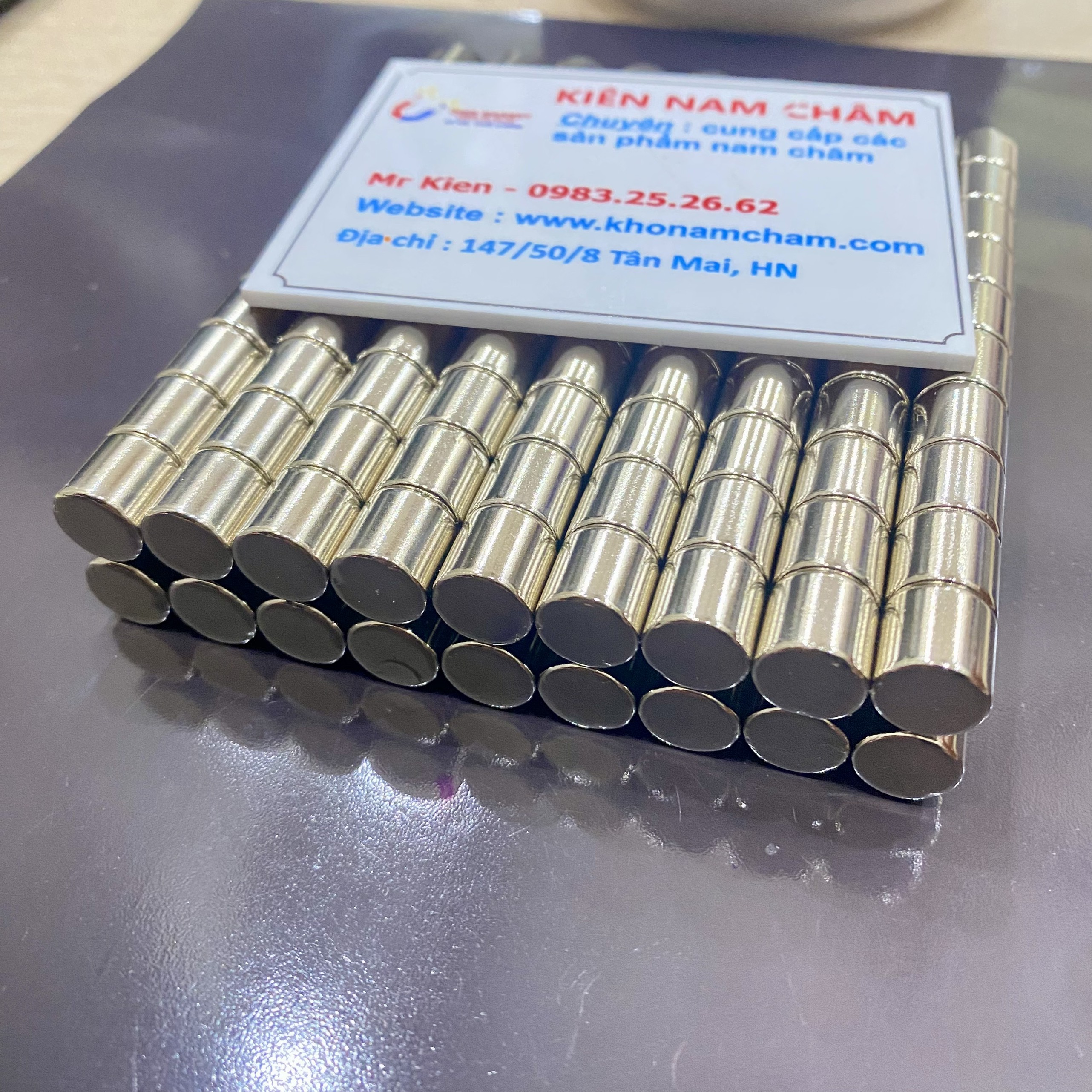 5 Nam châm trụ tròn phi 10x10mm siêu mạnh