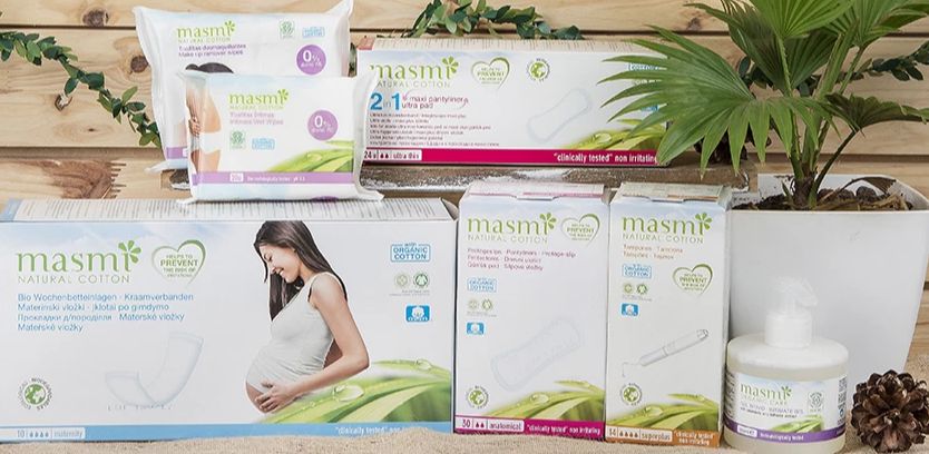 Tampon không cần đẩy 3 giọt hữu cơ (18 miếng) - Masmi