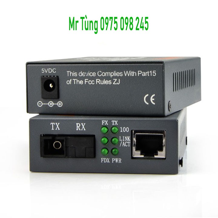 combo cặp converter 1100s 1 sợi + 120m cáp quang