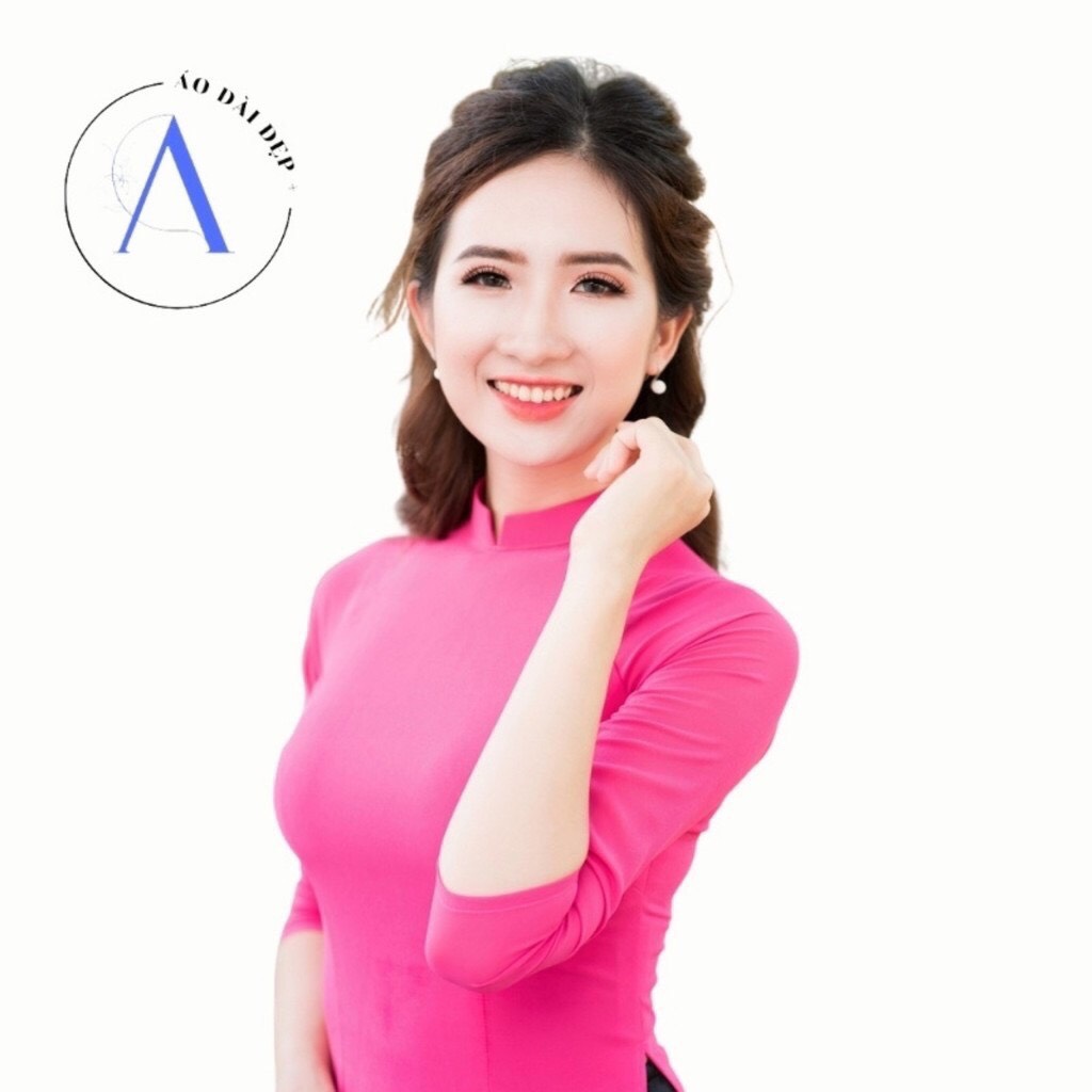 Áo Dài Trơn Màu Hồng Sen - Cực Hot