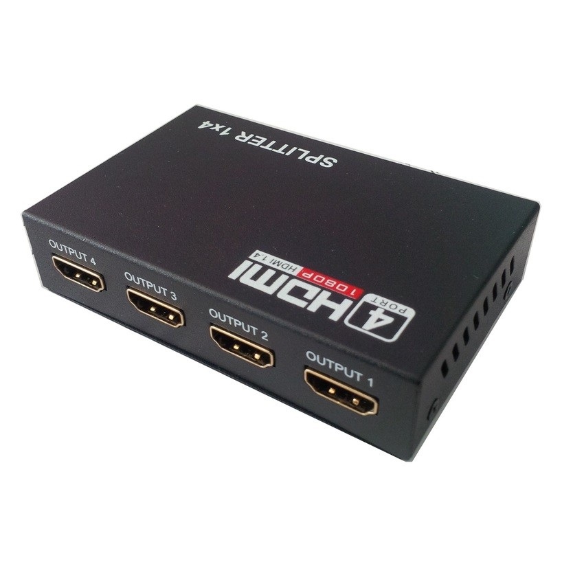 Bộ chia cổng HDMI 1 ra 4 màu đen