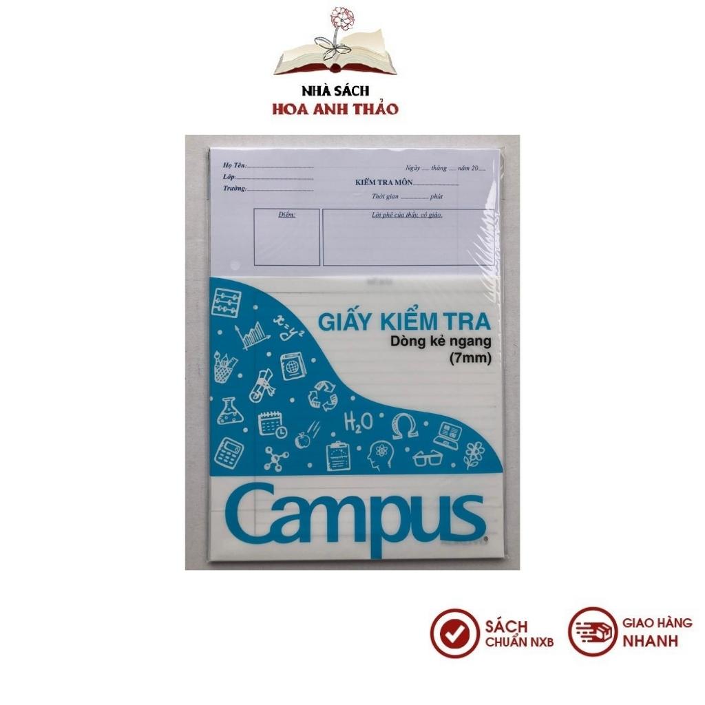 Giấy Kiểm Tra Cấp 2 Campus – Dòng Kẻ Ngang 7mm