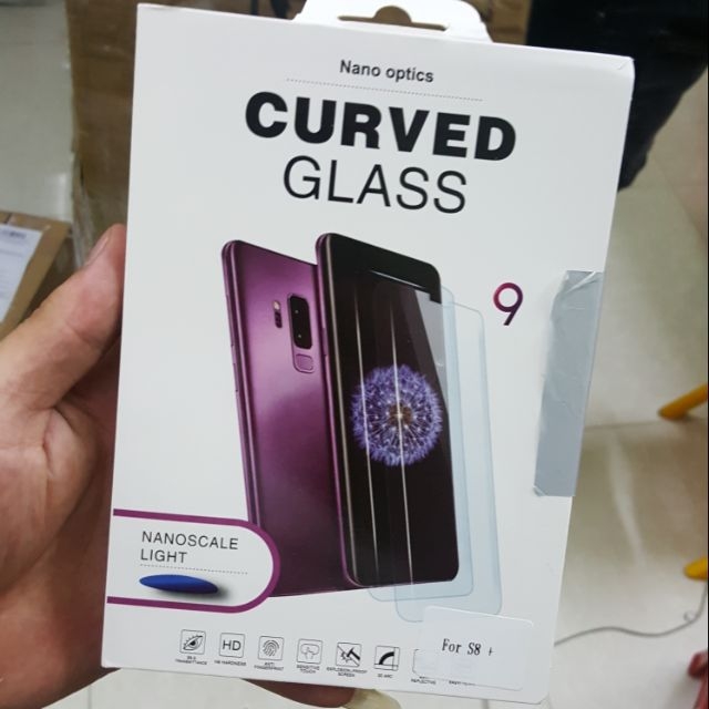 Kính cường lực Samsung Note 20 / Note 20 Ultra/ Note 10 / Note 10 PLus / Note 9/ Note 8 - Màn hình cong full Keo UV- Mua về dán tại nhà đơn giản - Phụ kiện ATI