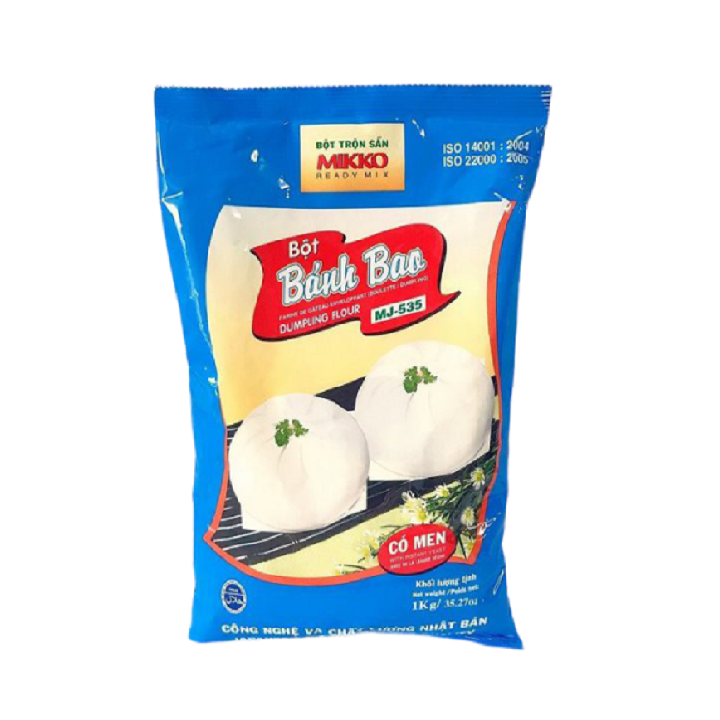 Bột Bánh Bao Trộn Sẵn Có Men Mikko 1kg