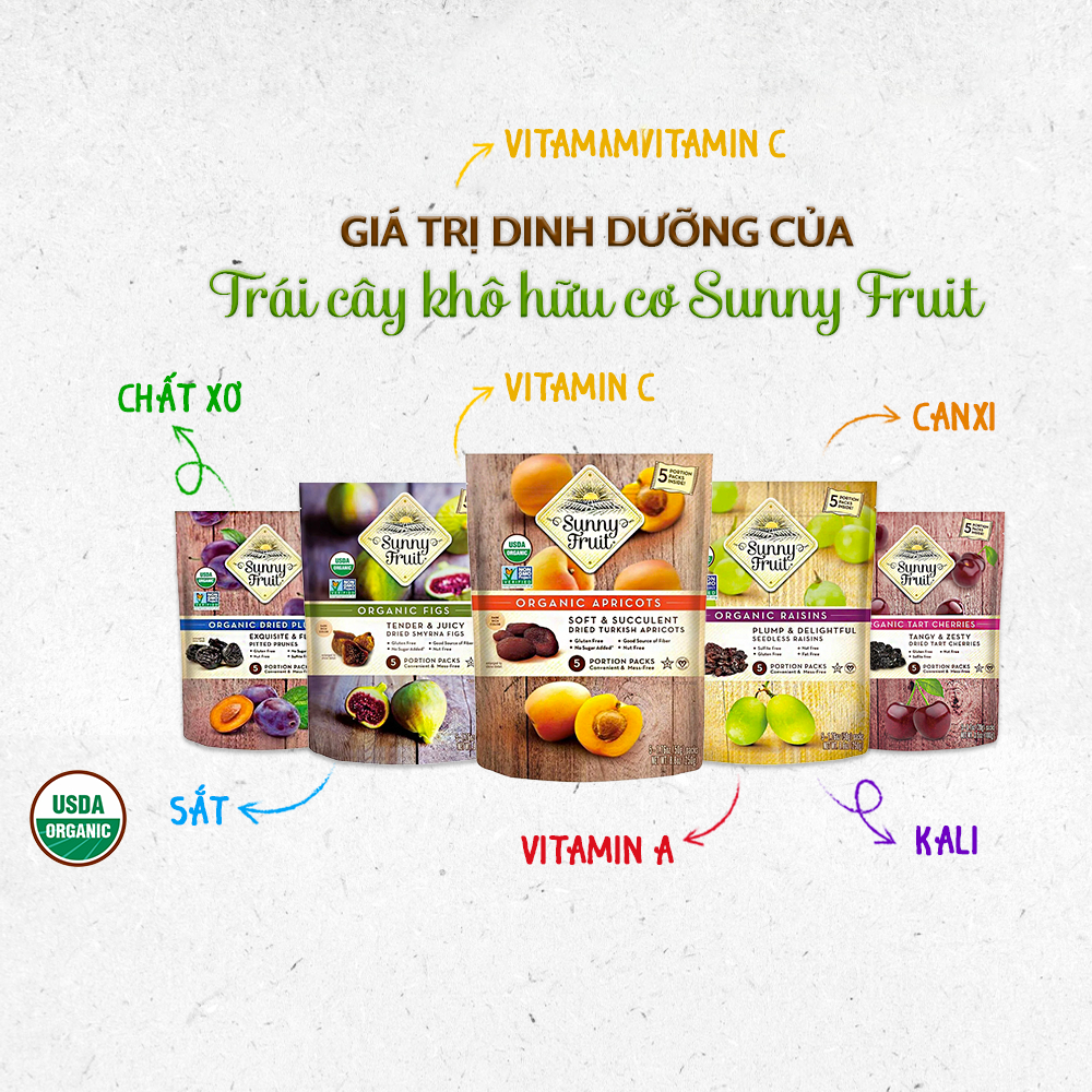 Nho khô hữu cơ Sunny Fruit 250g