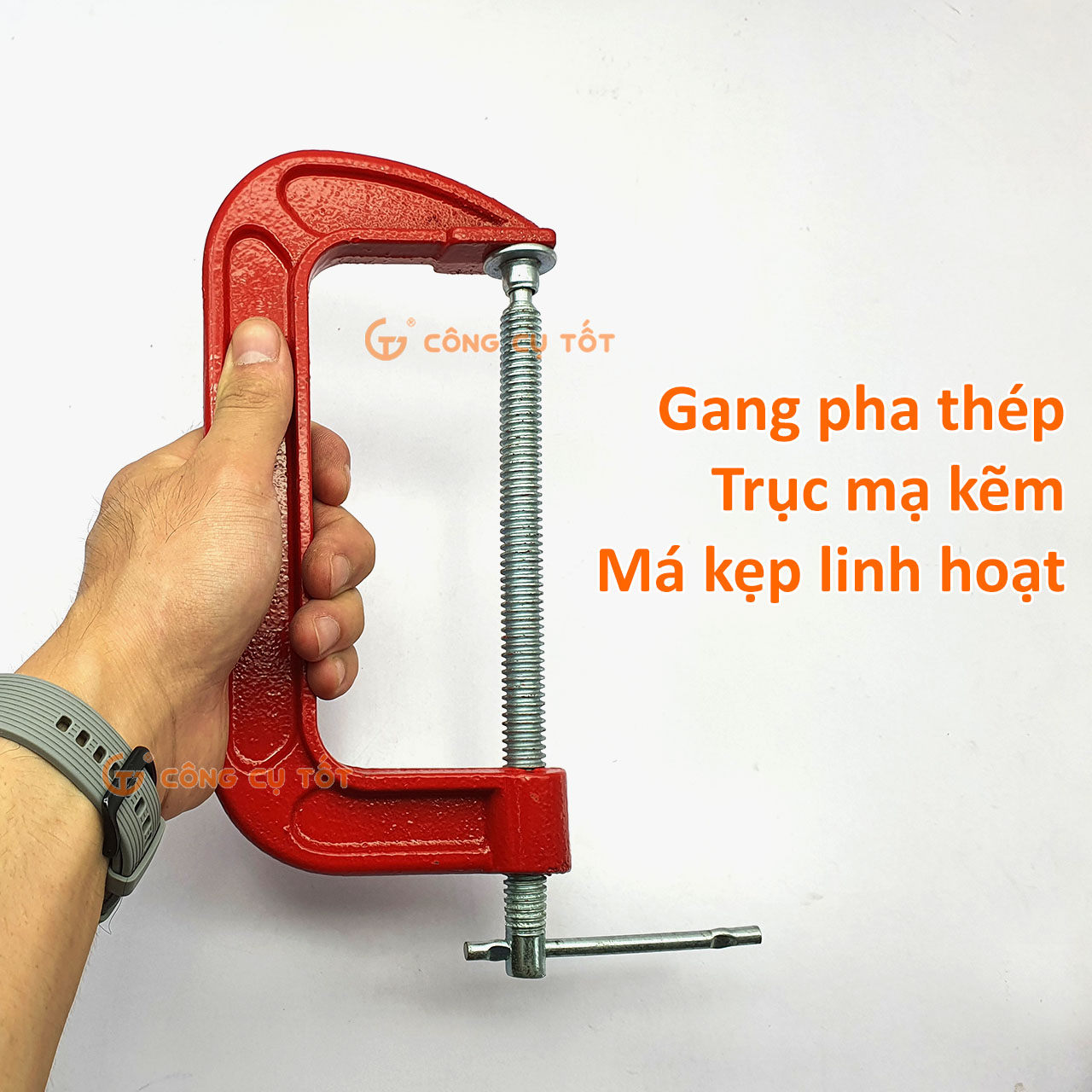 Cảo chữ C - Vam gang chữ C Việt Nam màu đen 2-6 inch