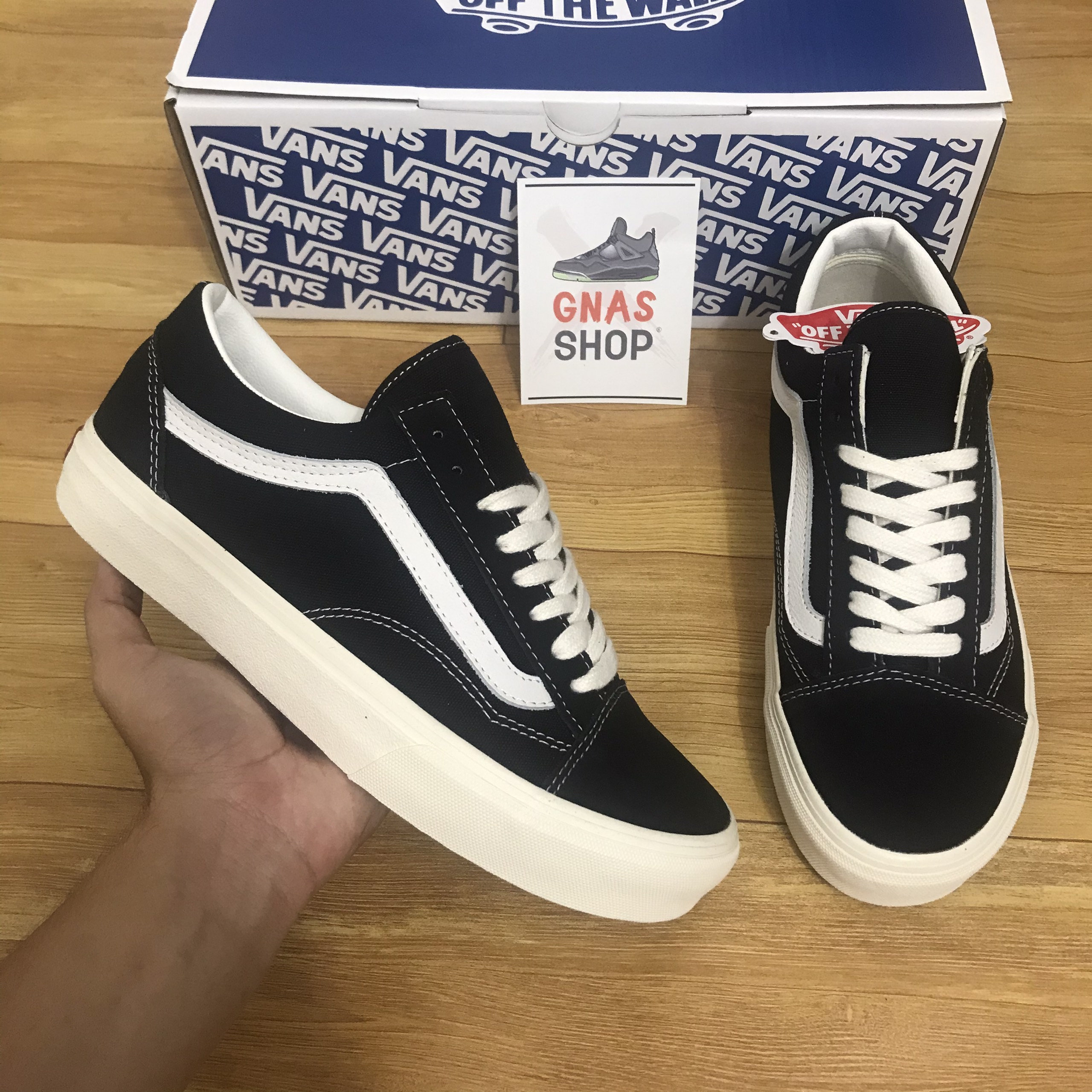 [HCM]Giày Vans Vault đen - chuẩn 11 (lót da + gót original)