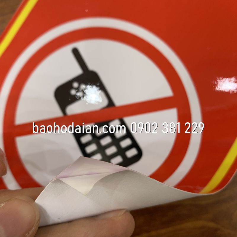 Poster decal No Smoking dán keo sẵn 15 x 40cm (10 tấm)