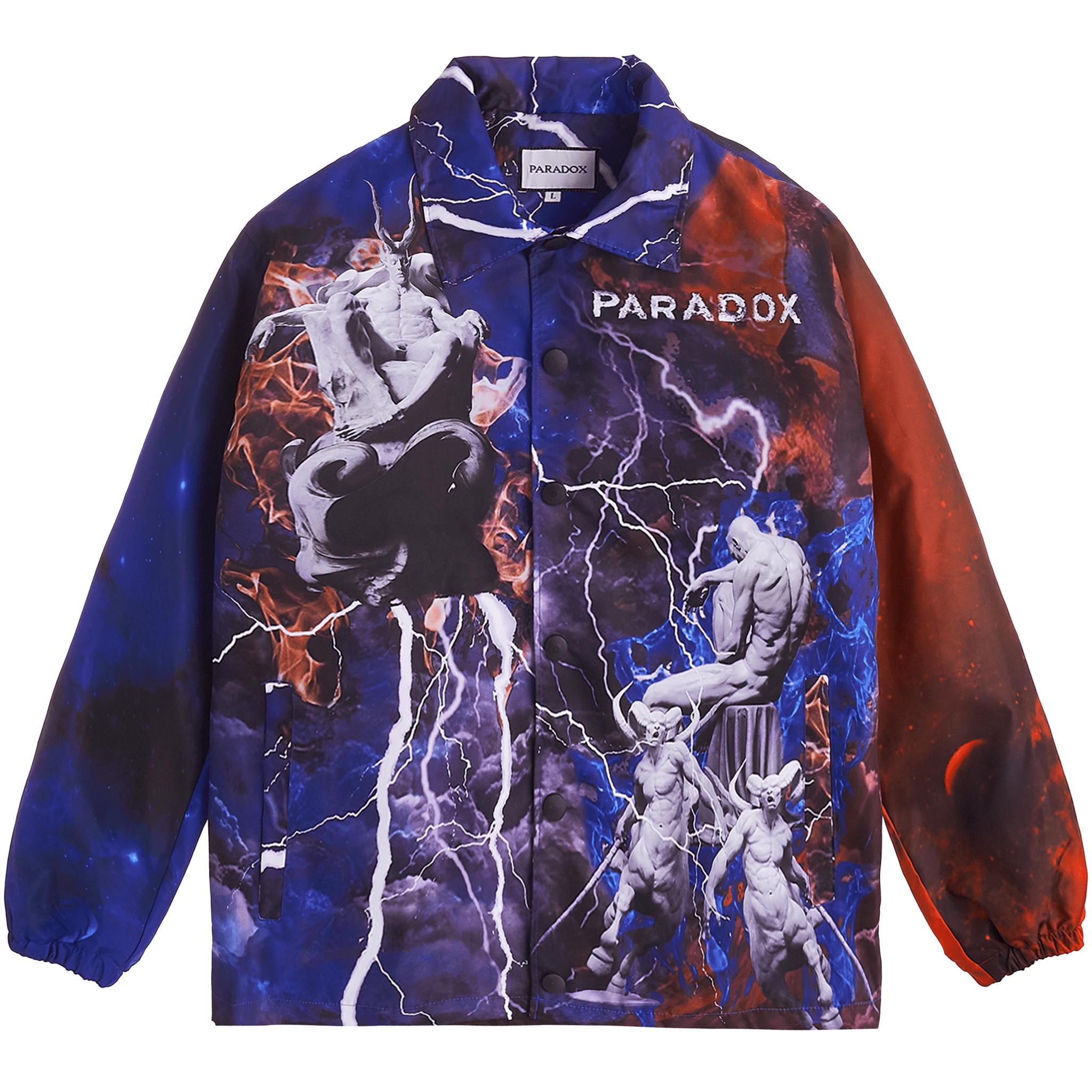PARADOX Áo khoác dù HELL BORDER OVER-PRINTED JACKET