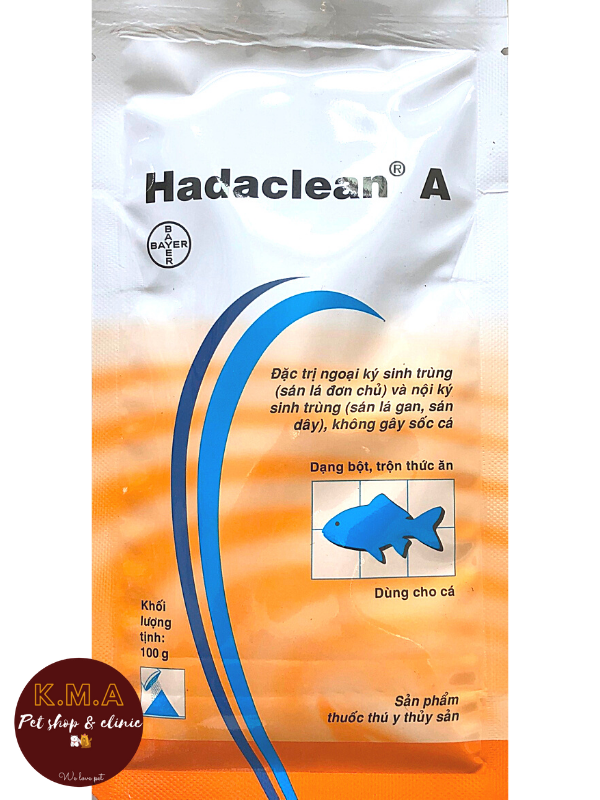 HADACLEAN A -  PHÒNG KÝ SINH TRÙNG TRÊN CÁ (GÓI 100G)