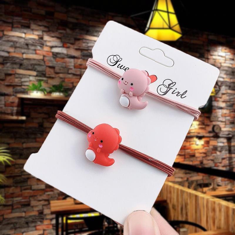 Dây buộc tóc trang trí hình khủng long dễ thương