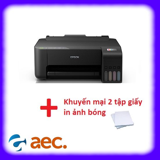 Máy in phun màu Epson L1250 + dùng mực ngoài Hàn Quốc chống tắc đầu phun + Khuyến mại 2 tập giấy in ảnh bóng