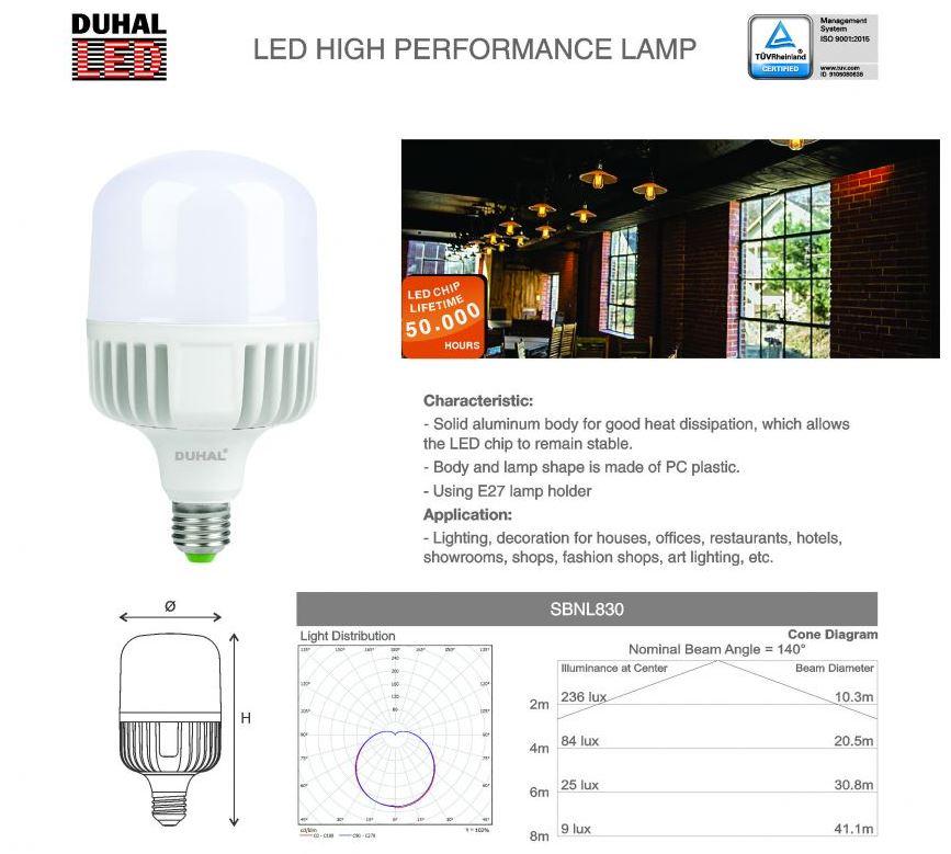 Bóng Đèn Led Công Suất Cao 30W- Duhal