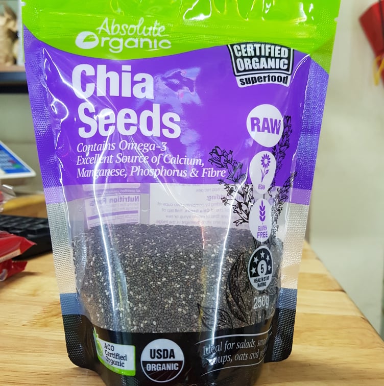 Hạt Chia Tím Chia Seeds gói 250g (Nhập Khẩu Úc)