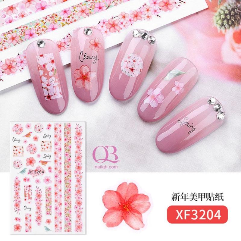 Nail sticker dán móng Tết - chúc mừng năm mới, nail sticker trang trí móng Tết
