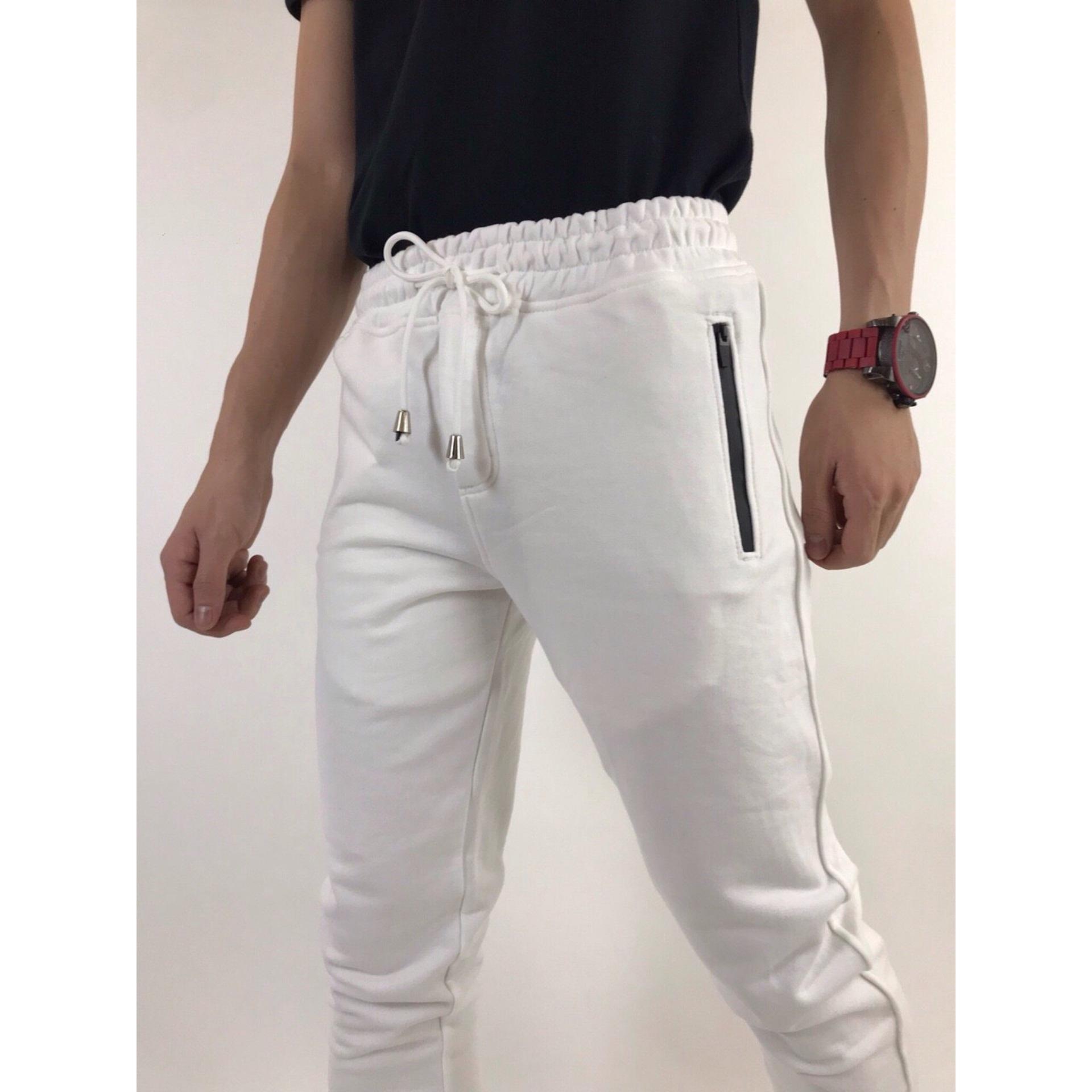 [HCM]Quần jogger thun phối dây kéo JGT185017