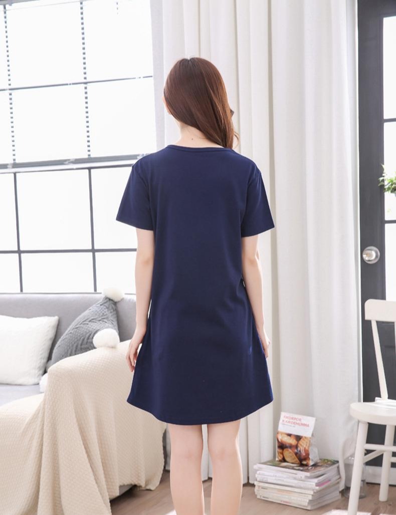 [HCM]VÁY THỜI TRANG (ĐI CHƠI + ĐỒ NGỦ + MẶC NHÀ) NỮ SWEET XANH ĐEN B16