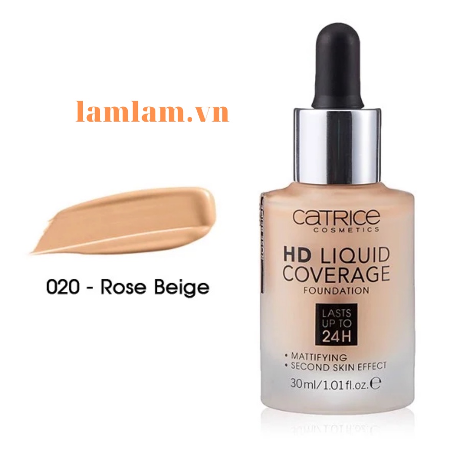 Kem Nền 24h CATRICE HD Liquid Coverage Foundation 30ml