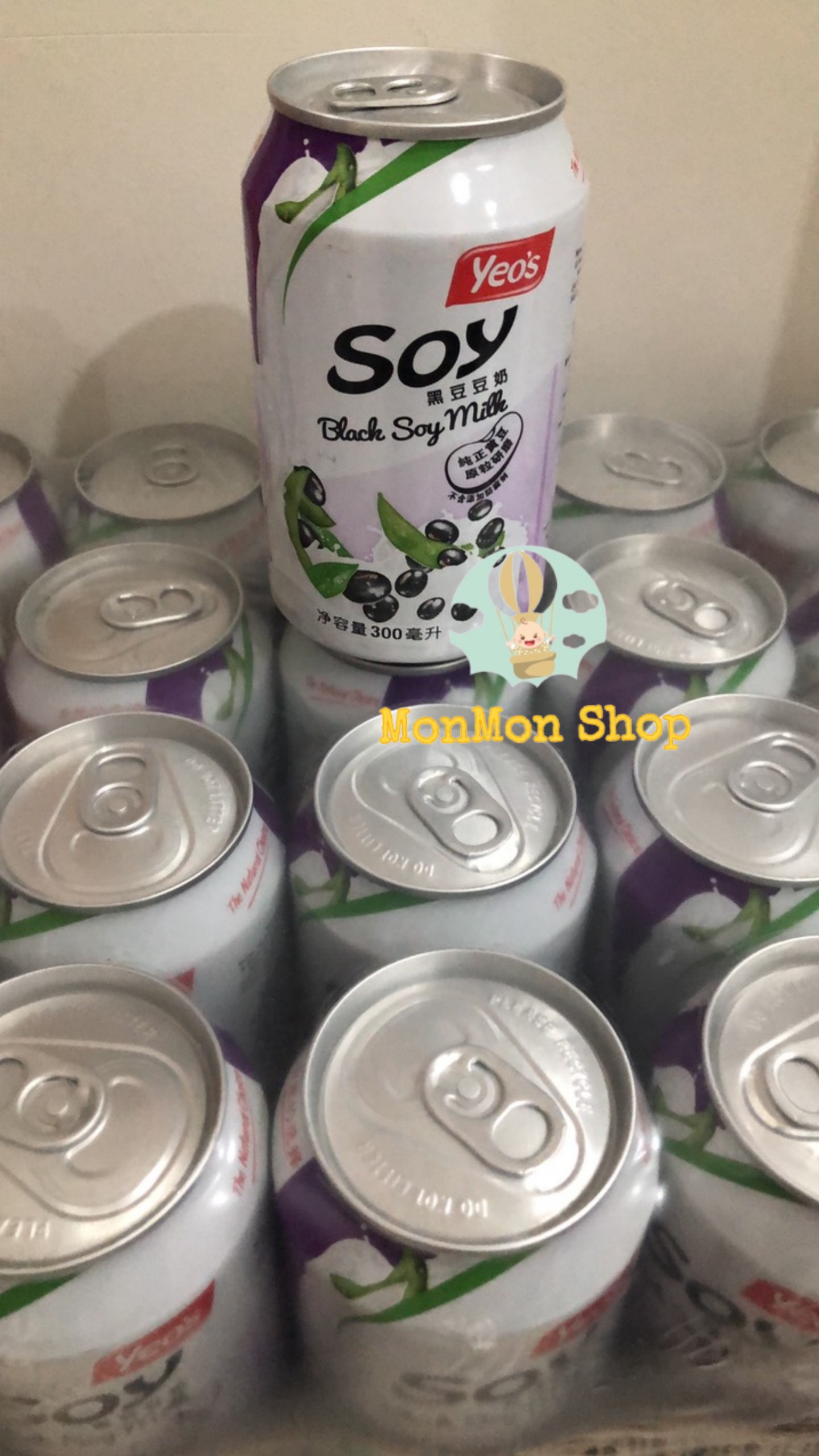 Lốc 6 lon sữa đậu đen Yeo’s (6lon*300ml)