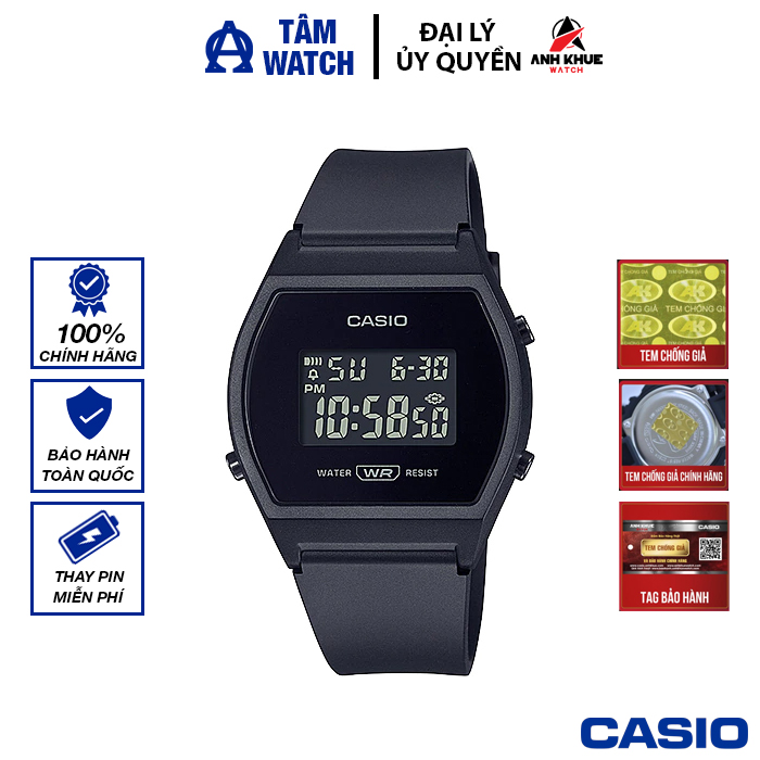 Đồng hồ nữ dây nhựa Casio Standard chính hãng Anh Khuê LW-204 Series