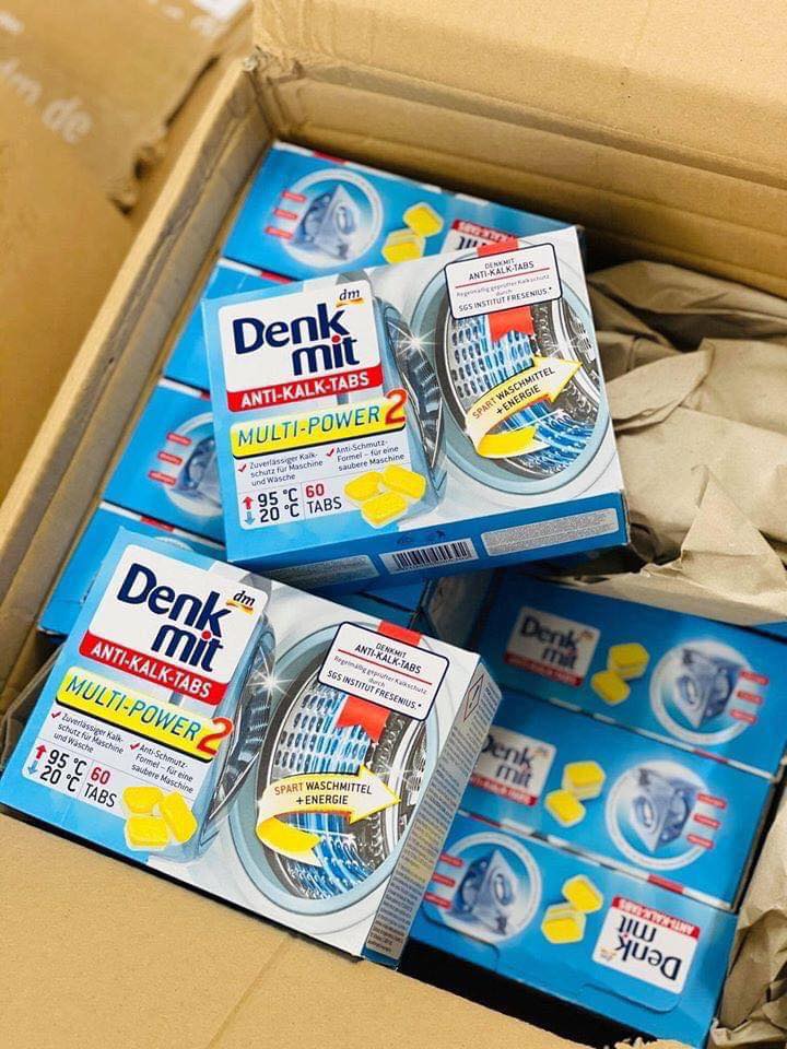 [Combo 10 viên] Viên Tẩy Lồng Máy Giặt Denkmit - Nội địa Đức