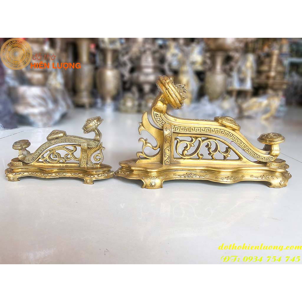 Gậy Như Ý Bằng Đồng Phong Thủy 2 Cỡ Dài 19cm Và 33cm