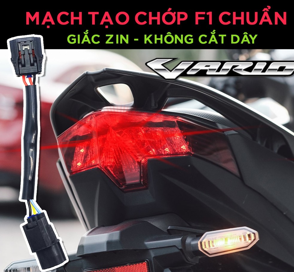 Dây Stop F1 8 chế độ gắn Vario