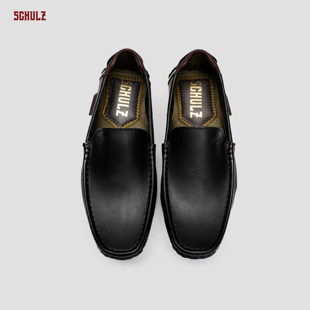 Giày Da Loafer Phối Vải Schulz L1-III19DEN