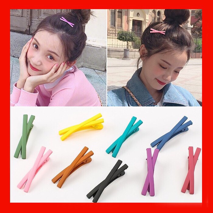 Set 5 Kẹp tóc mái chữ X xinh xắn nhiều màu