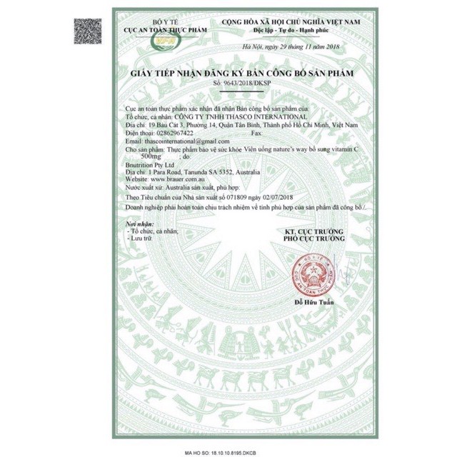 (Date 2024) Vitamin C Nature Way 500mg 300 viên