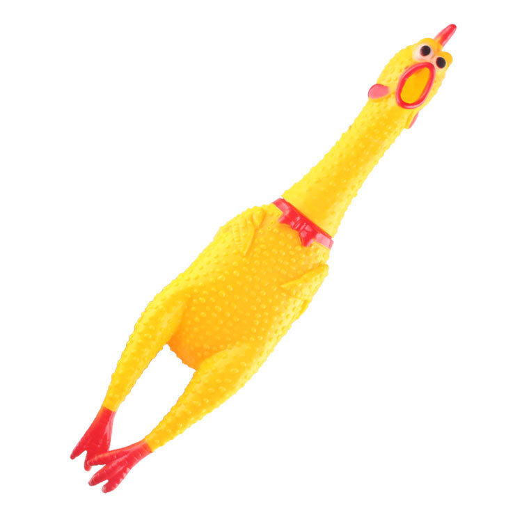 ĐỒ CHƠI CON GÀ LA HÉT CHO THÚ CƯNG CHÓ MÈO GẶM, CẮN CÓ TIẾNG KÊU SIZE 28/36CM