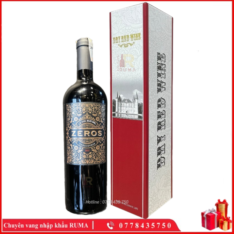 Vang Ý Zeros Sangiovese nhập khẩu