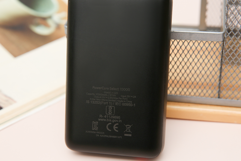 [HCM] A1223 (Tặng kèm cáp sạc) Pin sạc dự phòng 10.000mAh Anker PowerCore Select đen