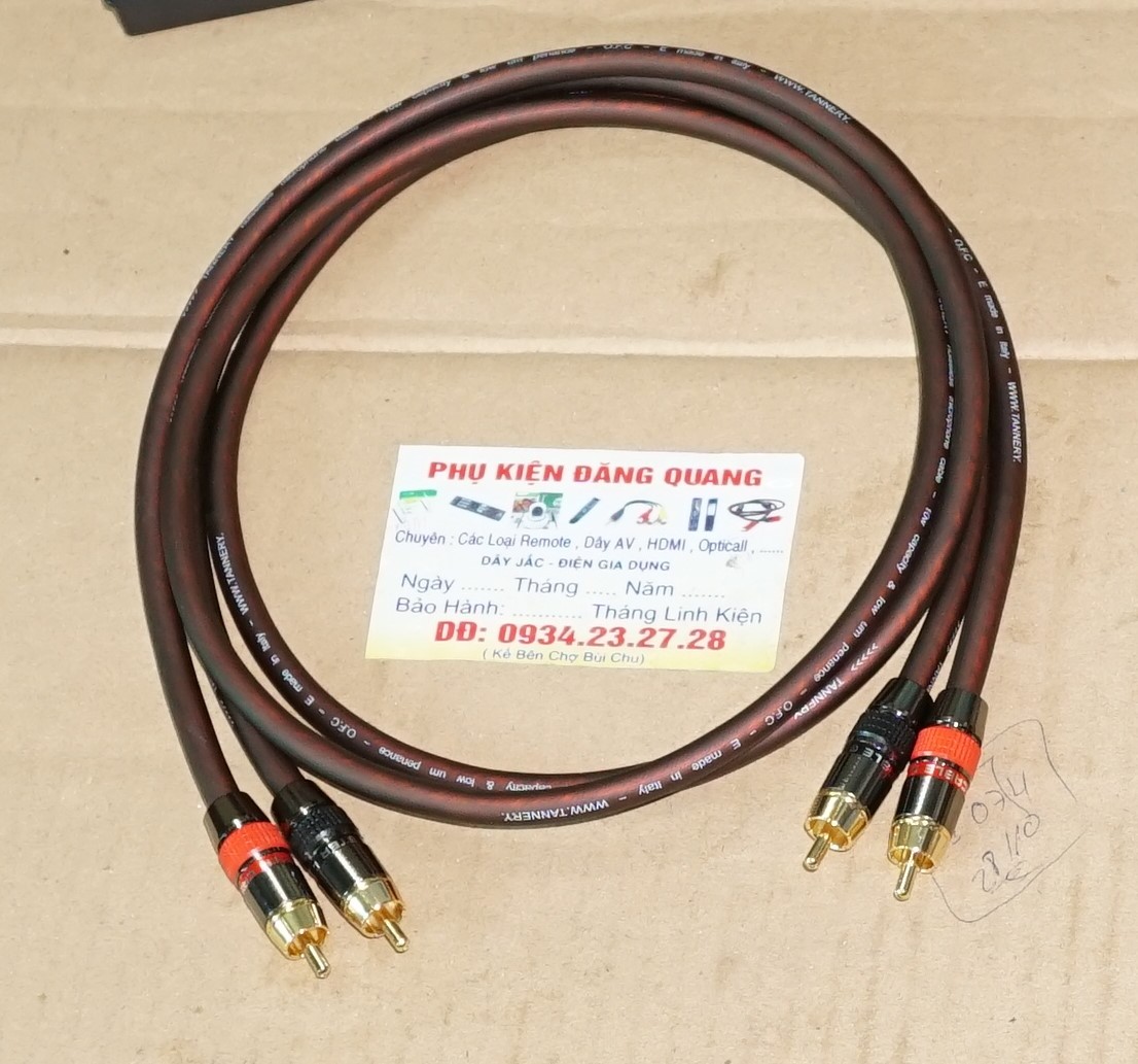 Cặp dây AV made in Italy dài 1m jack monter
