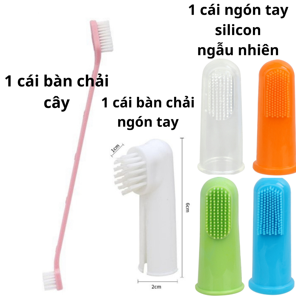BỘ KEM ĐÁNH RĂNG CÙNG BÀN CHẢI CHO THÚ CƯNG