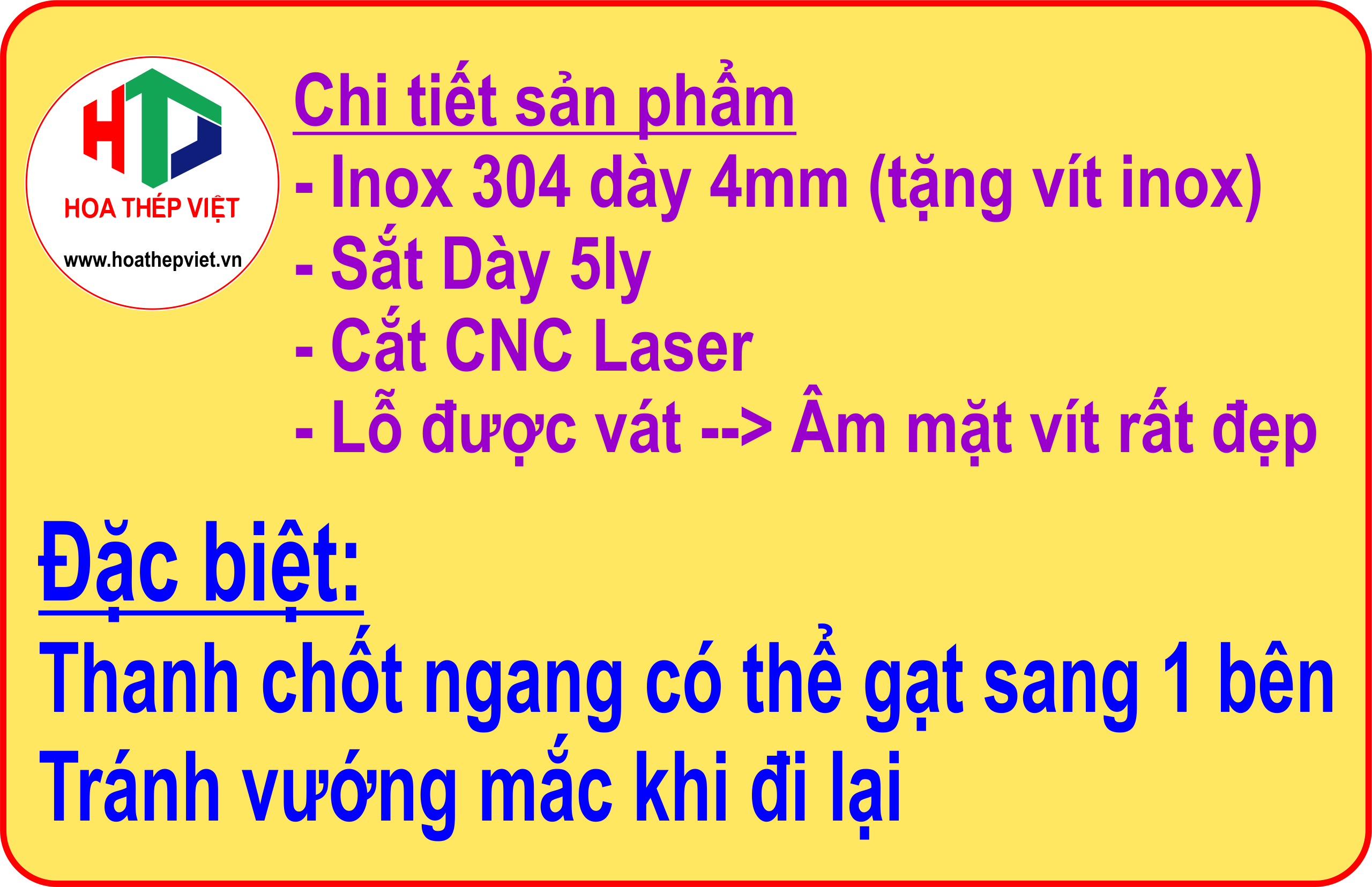 Chốt cổng tự động INOX (tặng kèm vít INOX)