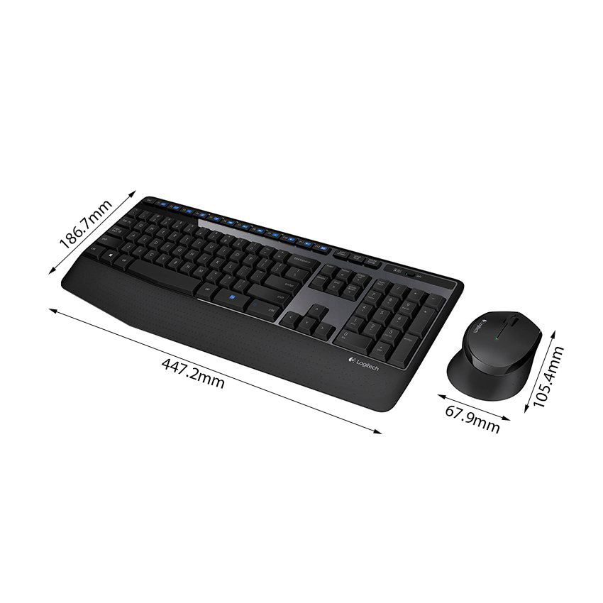 [HCM]Bộ bàn phím và chuột Logitech MK345 (Đen) - Hãng phân phối chính thức