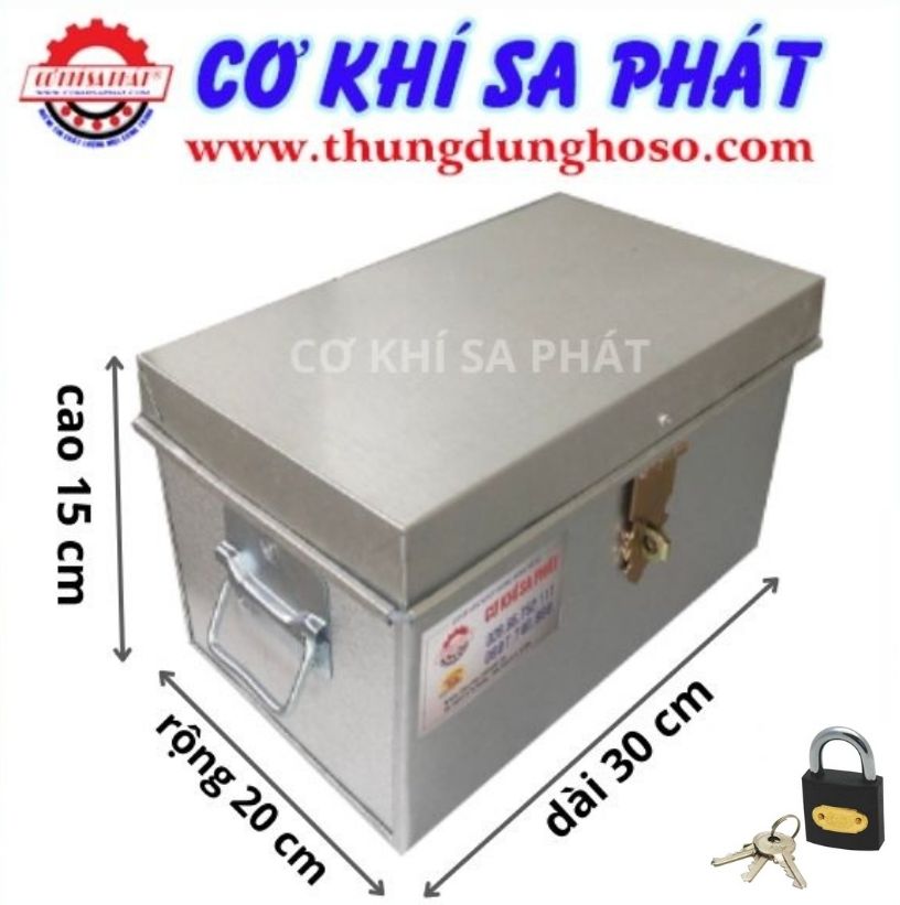 [TẶNG KÈM KHÓA] Hộp đựng tiền, hộp đựng đồ cá nhân có khóa KT 30 x 20 x 15 CM