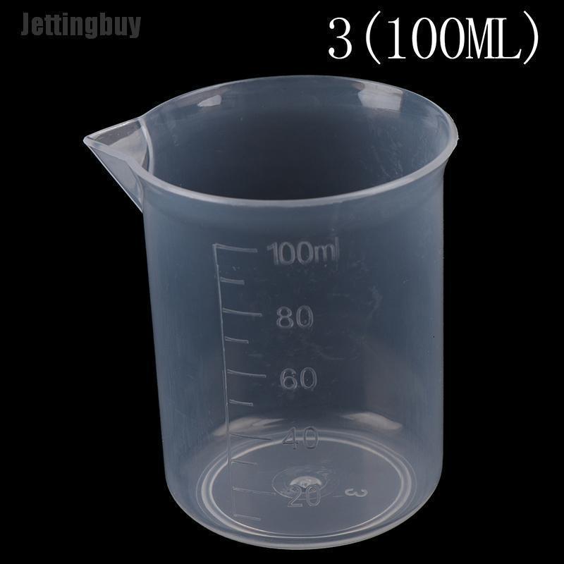 Jettingbuy 2 Cốc Đo Thể Tích Bằng Nhựa Trong Suốt Cho Phòng Thí Nghiệm Nhà Bếp Cốc Đo Lường