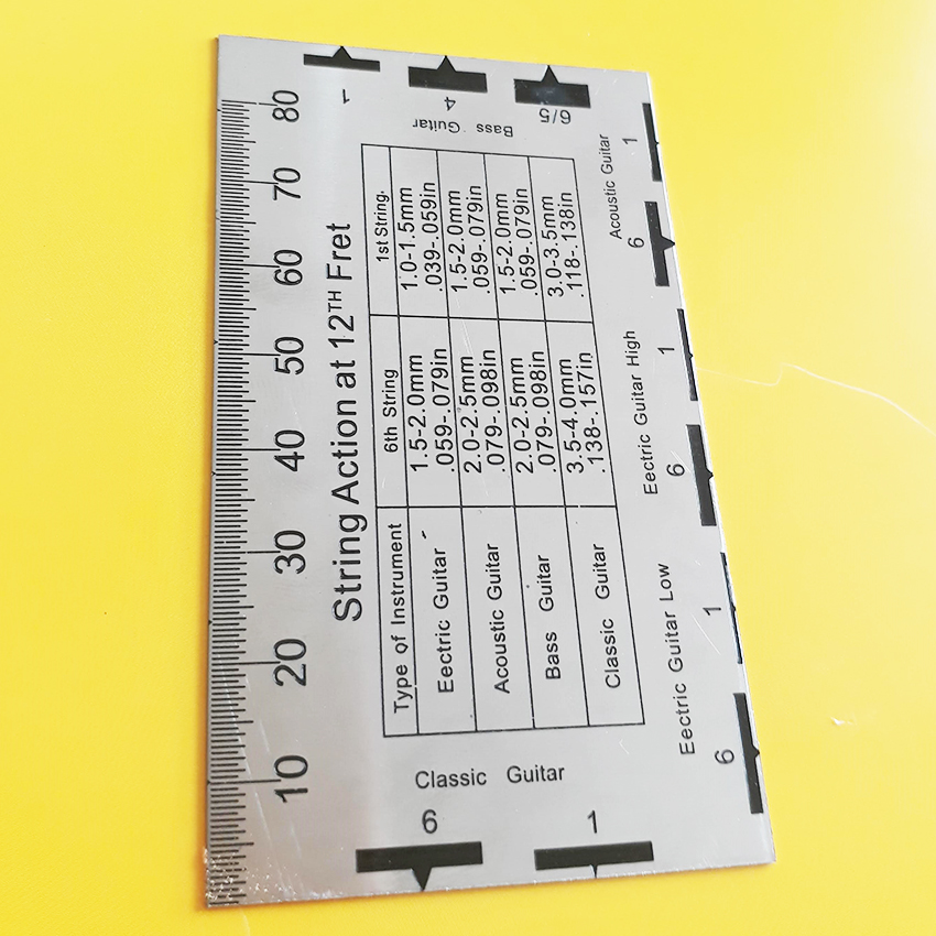 Thước đo Action đàn guitar - String Action Ruler - Vinida Guitar - Duy Guitar Store